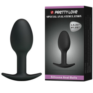 Pretty Love-Plug anale di Silicone 6.5 Cm Nero 260 Pretty Love-Plug anale di Silicone 6.5 Cm Nero
