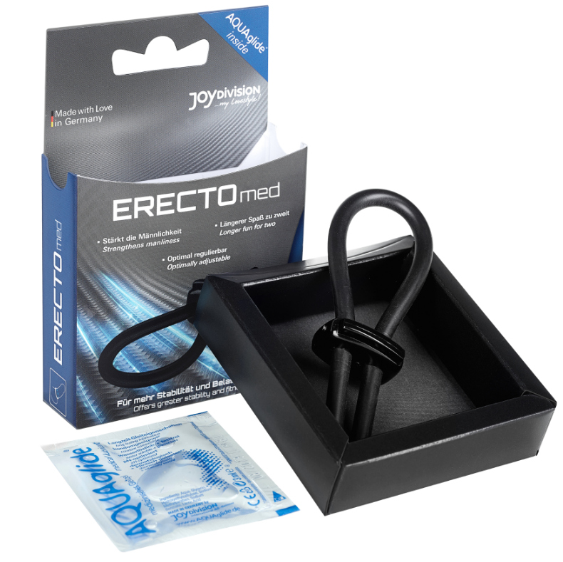 Joydivision Potenzduo-Anello Nero Silicone - M · Anelli & Guaine per pene (immagine 2)