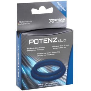Joydivision Potenzduo-Potenzduo Blue Rings - M 10 Joydivision Potenzduo-Potenzduo Blue Rings - M · Anelli & Guaine per pene (imaginea 5)