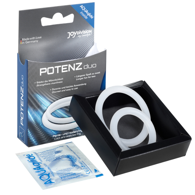 Joydivision Potenzduo-Anelli bianchi - M-Silicone 2 Joydivision Potenzduo-Anelli bianchi - M-Silicone · Anelli & Guaine per pene (imaginea 2)