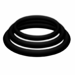 Joydivision Potenzduo-Più 3 Set Anelli Neri - S, M, L-Silicone · Anelli & Guaine per pene
