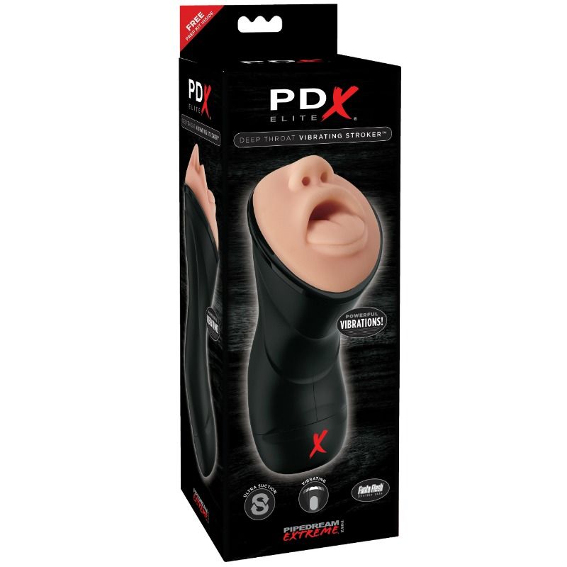 Pdx Elite-Stroker Vibrant Deep Throat — PIPEDREAMS · Masturbatori (immagine 5)