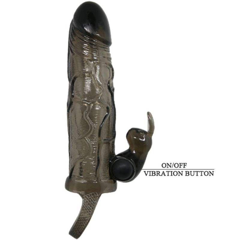 Baile For Him-Brave Man Guaina per pene con Coniglio Nero 16.5 Cm · Anelli & Guaine per pene (imaginea 5)