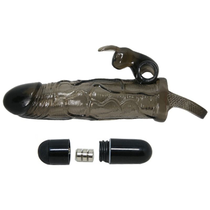 Baile For Him-Brave Man Guaina per pene con Coniglio Nero 16.5 Cm · Anelli & Guaine per pene (imaginea 4)