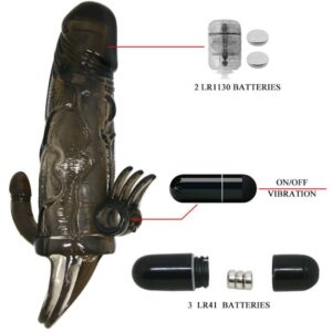 Baile For Him-Brave Man Guaina per pene con stimolazione clitoridea 14 Baile For Him-Brave Man Guaina per pene con stimolazione clitoridea · Anelli & Guaine per pene (imaginea 4)