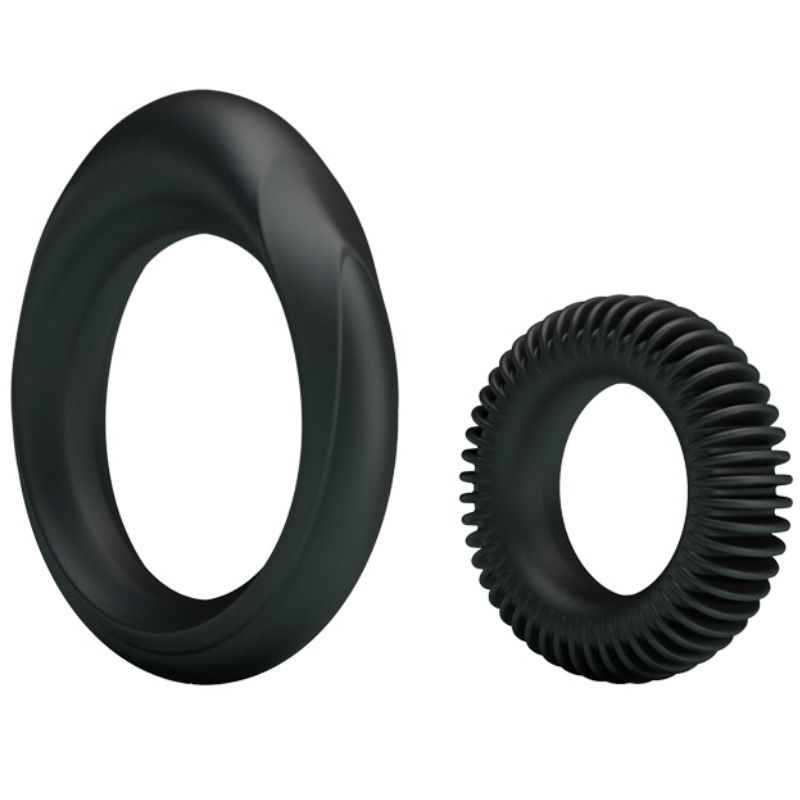 Baile For Him-Kit 2 Anelli di Silicone Ring Manhood · Anelli & Guaine per pene