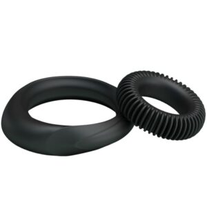 Baile For Him-Kit 2 Anelli di Silicone Ring Manhood · Anelli & Guaine per pene (immagine 3)