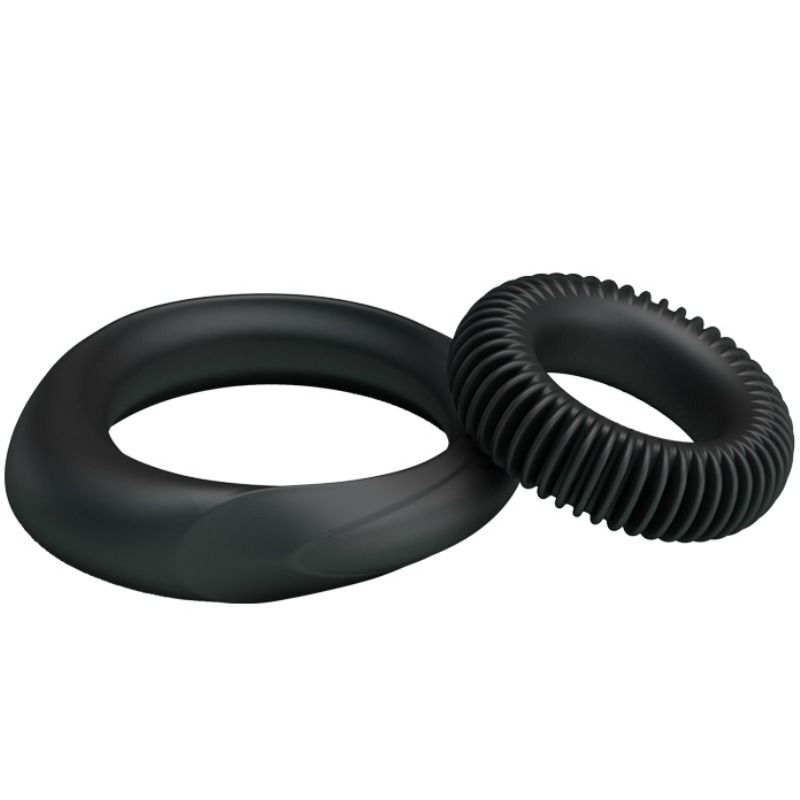 Baile For Him-Kit 2 Anelli di Silicone Ring Manhood · Anelli & Guaine per pene (immagine 3)