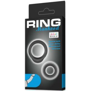 Baile For Him-Kit 2 Anelli di Silicone Ring Manhood · Anelli & Guaine per pene (immagine 6)
