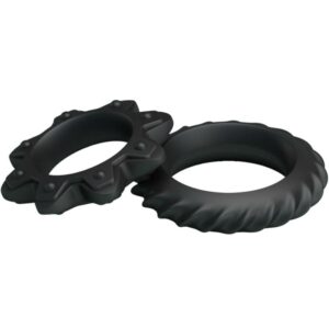 Baile For Him-Kit 2 Anelli di Fiore in Silicone, sommergibili · Anelli & Guaine per pene (imaginea 4)