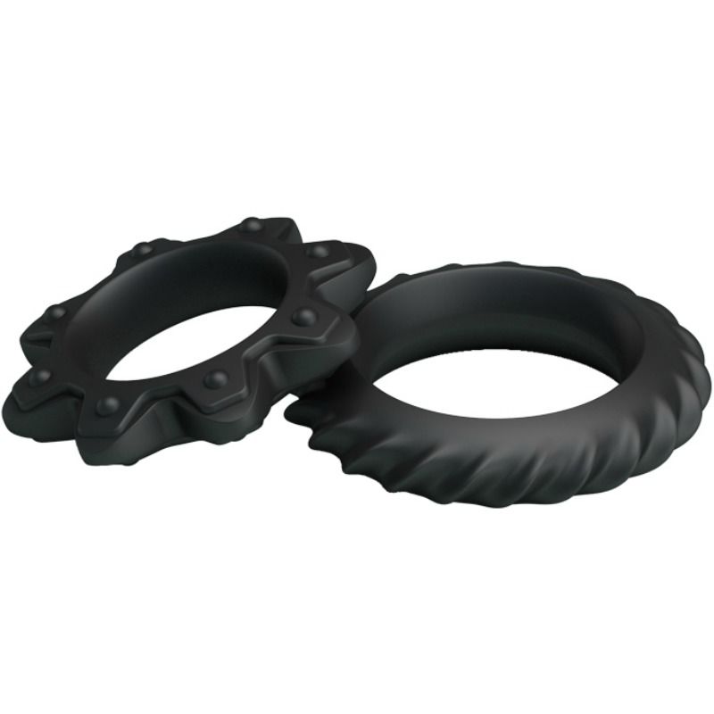 Baile For Him-Kit 2 Anelli di Fiore in Silicone, sommergibili · Anelli & Guaine per pene (imaginea 4)