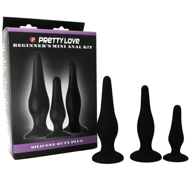 Anal Toys-Kit di avviamento Plug anale Silicone-Waterproof — PRETTY LOVE · Accessori BDSM (imaginea 4)