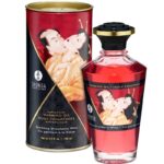 Shunga Oils-Olio da Massaggio Sapore Fragole con Cava, Effetto Calorico · Massaggio erotico