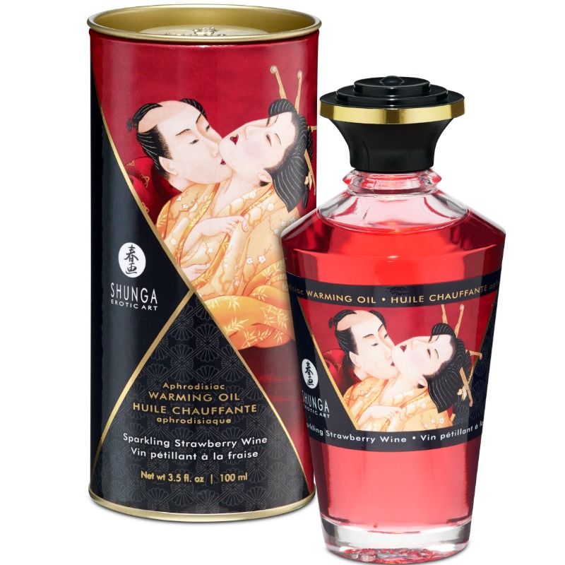 Shunga Oils-Olio da Massaggio Sapore Fragole con Cava, Effetto Calorico 1 Shunga Oils-Olio da Massaggio Sapore Fragole con Cava, Effetto Calorico · Massaggio erotico