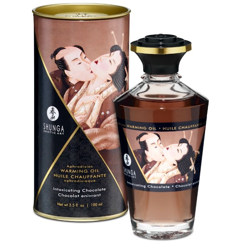 Shunga Oils-Olio da Massaggio con Effetto Caldo Intenso