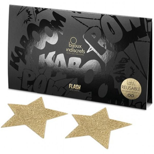 Bijoux Flash Collection-Indiscrets Flash Golden Star — BIJOUX INDISCRETS · Accessori lingerie (immagine 4)
