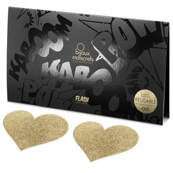 Bijoux Flash Collection-Indiscreti Flash Golden Heart — BIJOUX INDISCRETS · Accessori lingerie (immagine 4)