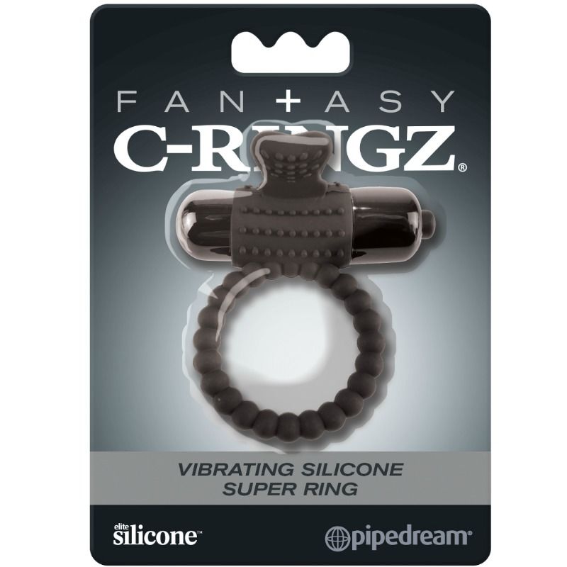 Fantasy C-ringz-anello vibrante in silicone Nero-Waterproof 2 Fantasy C-ringz-anello vibrante in silicone Nero-Waterproof — PIPEDREAMS · Anelli & Guaine per pene (imaginea 2)