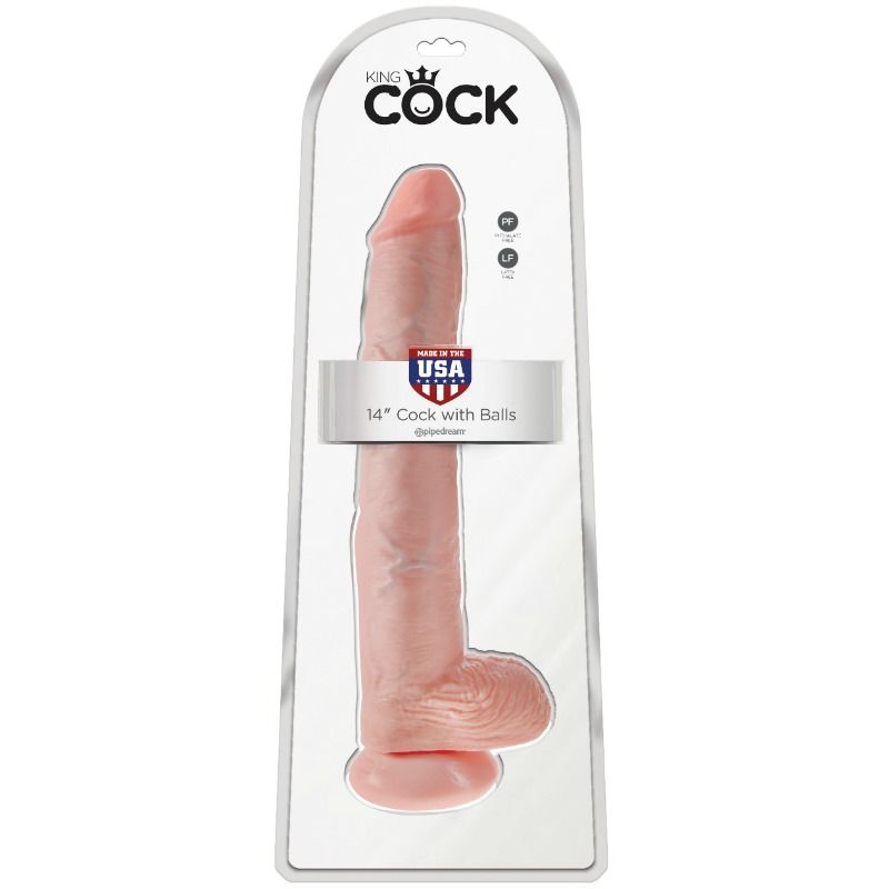 King Cock-Dildo con testicoli 35.6 Cm Flesh-Ventosa 2 King Cock-Dildo con testicoli 35.6 Cm Flesh-Ventosa — PIPEDREAMS · Dildo & Stimolatori (imaginea 2)
