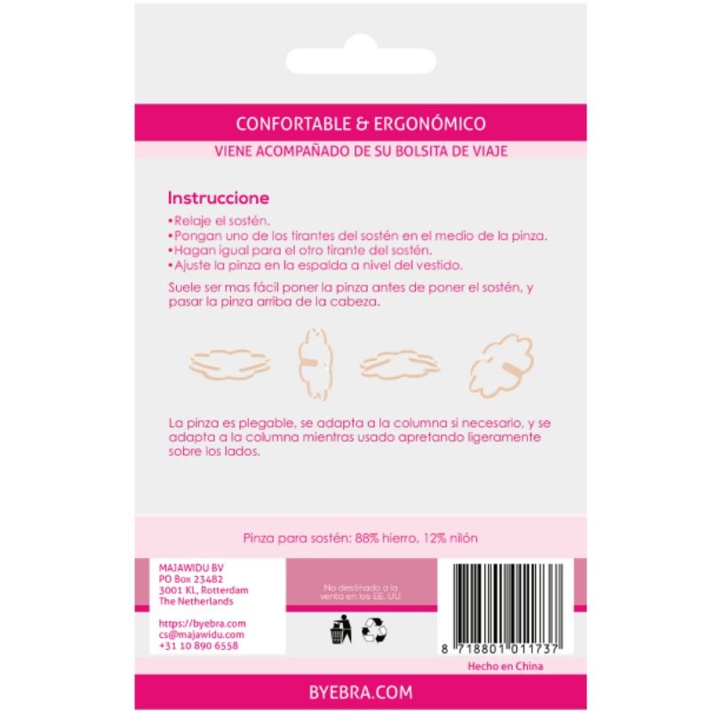 Bye Bra -Accessori-Clip per Reggiseno, Set 4 Pezzi 2 Bye Bra -Accessori-Clip per Reggiseno, Set 4 Pezzi · Lingerie sexy donna (imaginea 2)