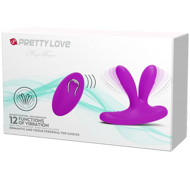 Pretty Love-Stimolatore Magic Finger Silicone 12 velocità · Giocattoli anali (imaginea 6)