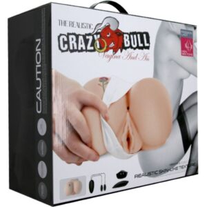 Crazy Bull-Vagina e Ano con Tatuaggio Realistico e Vibrazione-Telecomando · Masturbatori (imaginea 5)