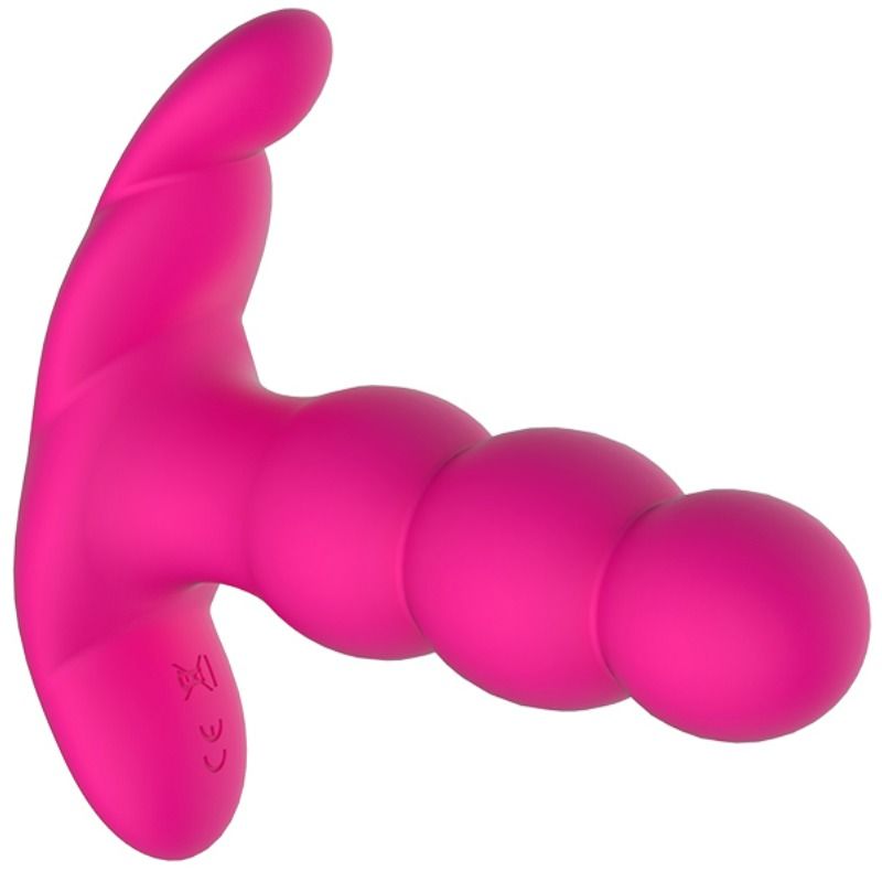 Nalone-Perla vibratore anale con telecomando, Nero-Silicone, 7 velocità · Giocattoli anali (imaginea 6)