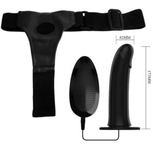 Harness Collection-Vito Strap on con Dildo Nudo e Vibrazione 17.3 Cm — PRETTY LOVE · Anelli & Guaine per pene (immagine 3)