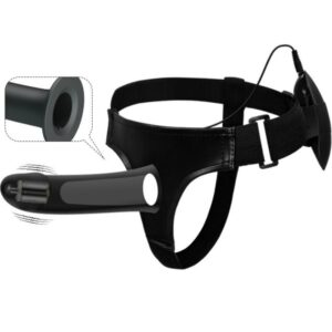Harness Collection-Vito Strap on con Dildo Nudo e Vibrazione 17.3 Cm