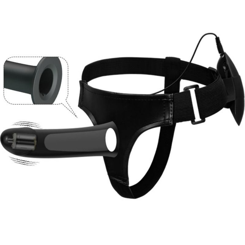 Harness Collection-Vito Strap on con Dildo Nudo e Vibrazione 17.3 Cm — PRETTY LOVE · Anelli & Guaine per pene