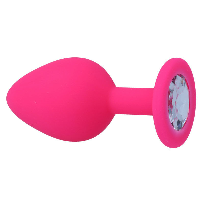 Intense Anal Toys-Shelki M Anal Plug Fucsia-Silicone, Impermeabile · Accessori BDSM (immagine 4)