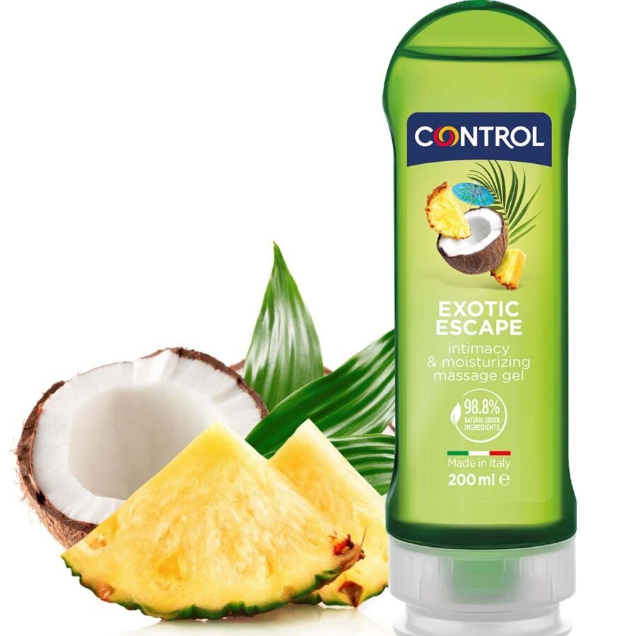 Control Lubes-2 in 1 gel di massaggio esotico 200 ml