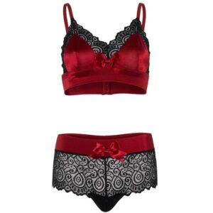 Leg Avenue-Set di due parti Rosso e Nero · Lingerie sexy donna (immagine 2)