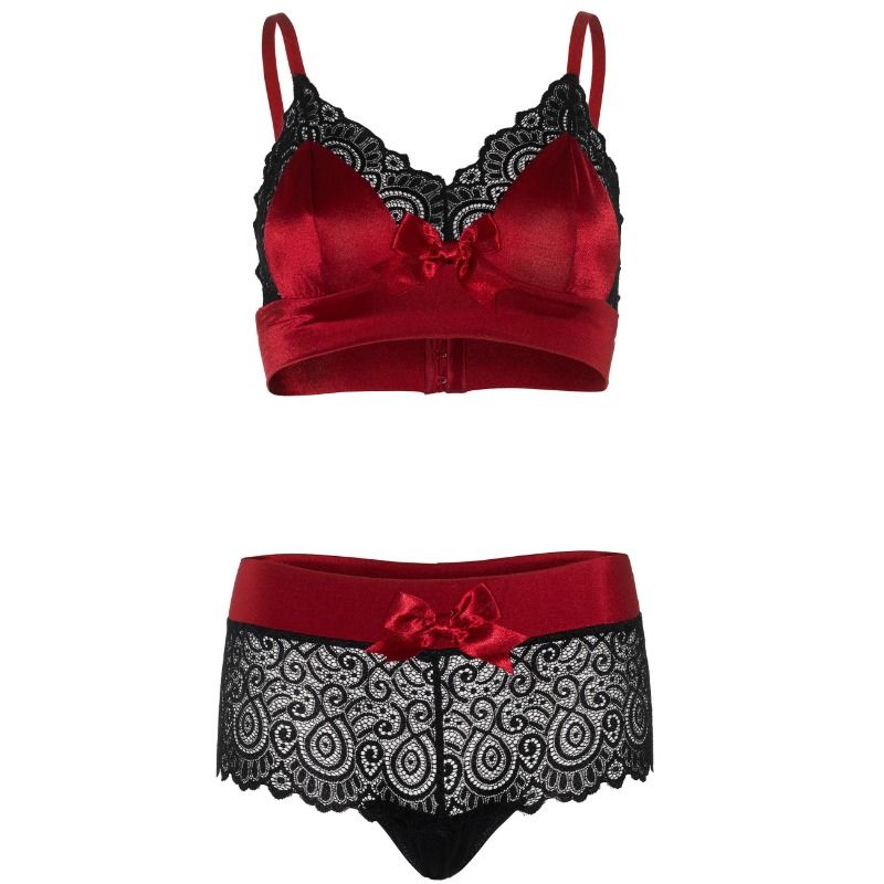 Leg Avenue-Set di due parti Rosso e Nero · Lingerie sexy donna (immagine 2)
