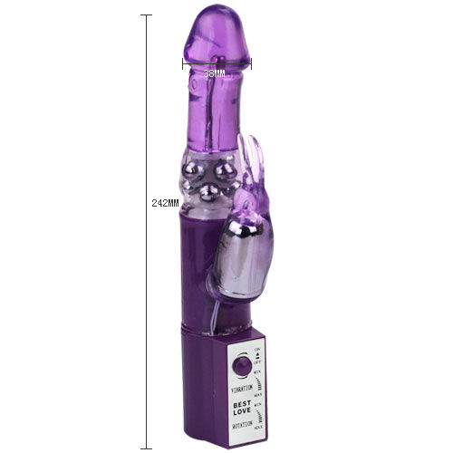 Baile Rotations-Hot Lady II Rabbit Pearl Rotator-TPE, Rotazione · Vibratori (imaginea 3)