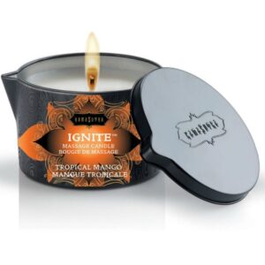 Kamasutra Cosmetics-Candela da massaggio tropicale con cucchiaino 170 · Massaggio erotico