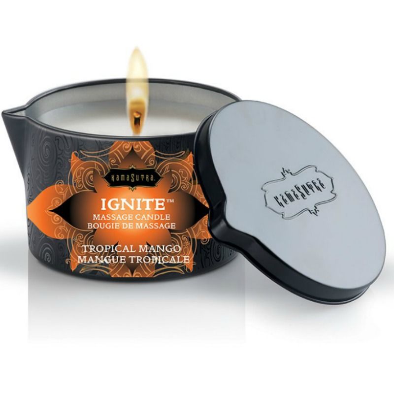 Kamasutra Cosmetics-Candela da massaggio tropicale con cucchiaino 170 1 Kamasutra Cosmetics-Candela da massaggio tropicale con cucchiaino 170 · Massaggio erotico