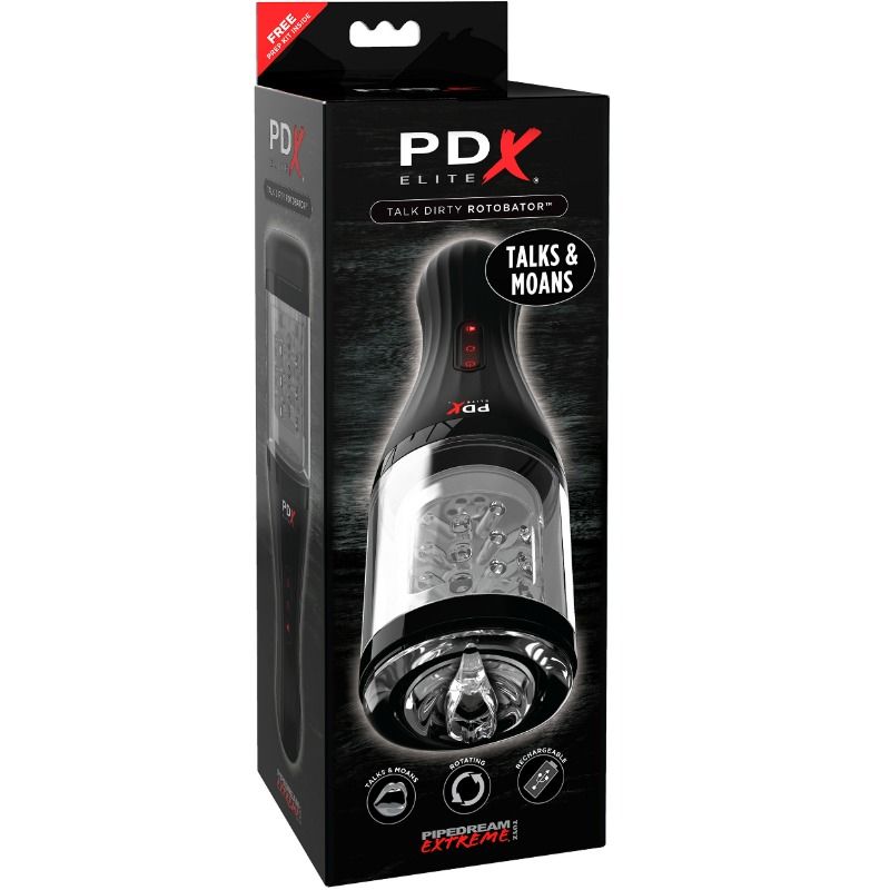 Pdx Elite-Rotatore a parole seducente-TPR, ricaricabile, USB 3 Pdx Elite-Rotatore a parole seducente-TPR, ricaricabile, USB — PIPEDREAMS · Masturbatori (imaginea 3)