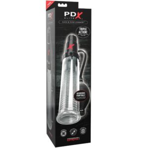 Pdx Elite-Suck N Pompa Stroker Masturbatore Vibratore con Pompa