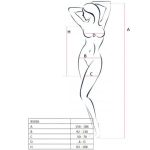 Passion-Bodystocking Tipo Abito BS026 Nero · Lingerie spicy & Bodystocking (immagine 2)