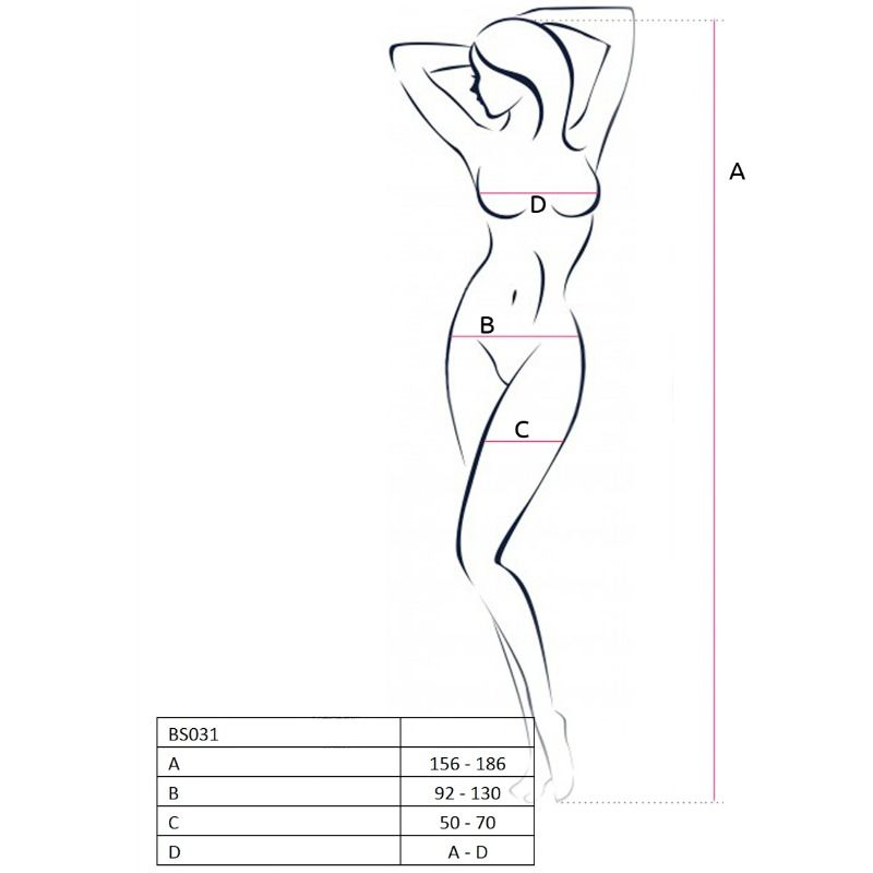 Passion-Bodystocking BS031 della Rete · Lingerie spicy & Bodystocking (imaginea 5)