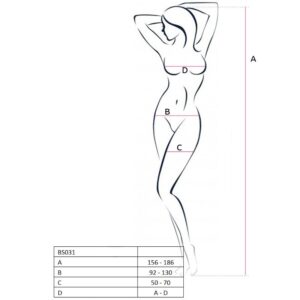 Passion-Bodystocking BS031 della Rete · Lingerie spicy & Bodystocking (imaginea 7)