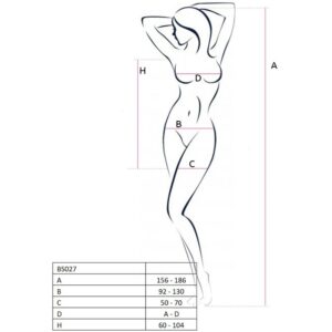 Passion Woman Bodystockings-Donna BS027 Bodystocking Stile Abito · Lingerie spicy & Bodystocking (imaginea 2)