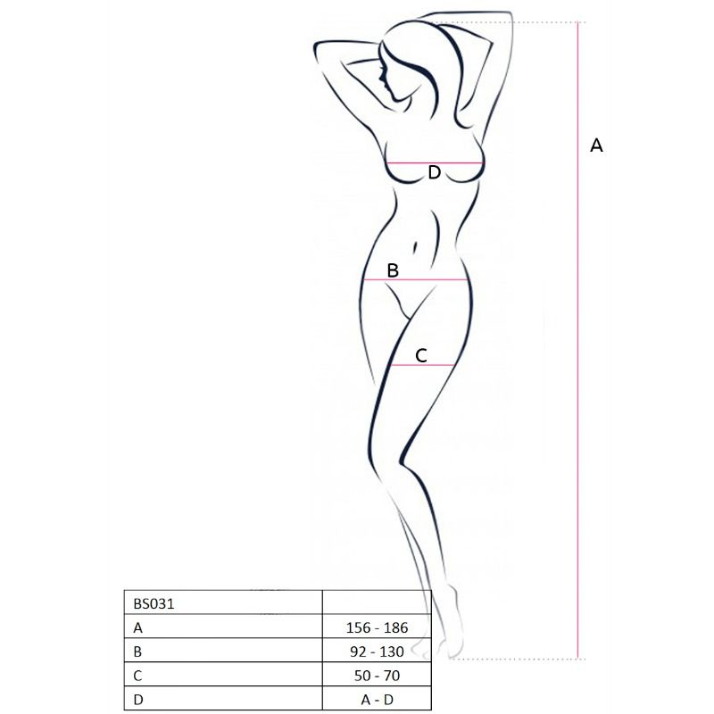 Passion-Bodystocking BS031 della Rete · Lingerie spicy & Bodystocking (imaginea 2)