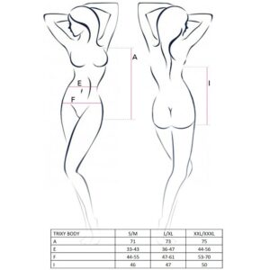Passion-Trixy Teddy Nero, Taglia L/XL · Lingerie spicy & Bodystocking (immagine 2)