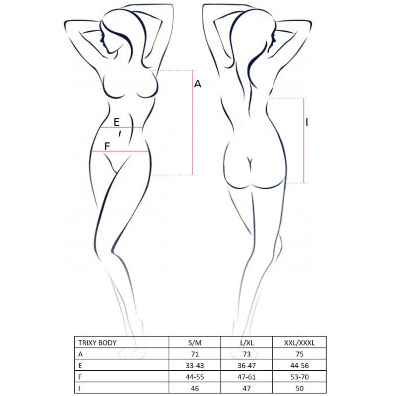 Passion-Trixy Teddy Nero, Taglia L/XL · Lingerie spicy & Bodystocking (immagine 2)