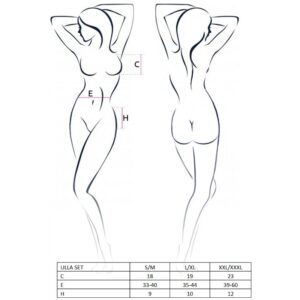 Passion-Woman Ulla Set Reggiseno, Giartier e Tanga · Lingerie sexy donna (imaginea 3)