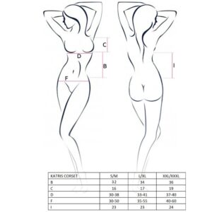 Passion-Katriss Corsetto con Tanga assortita · Lingerie sexy donna (imaginea 2)