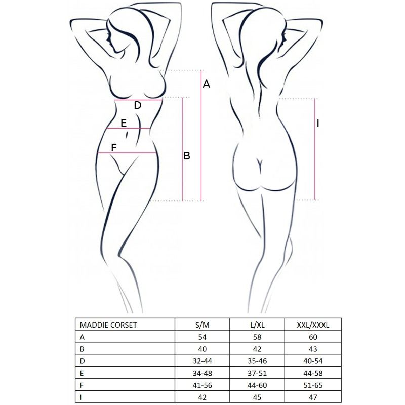 Passion-Maddie Corset con Tanga Assort 2 Passion-Maddie Corset con Tanga Assort · Accessori BDSM (imaginea 2)
