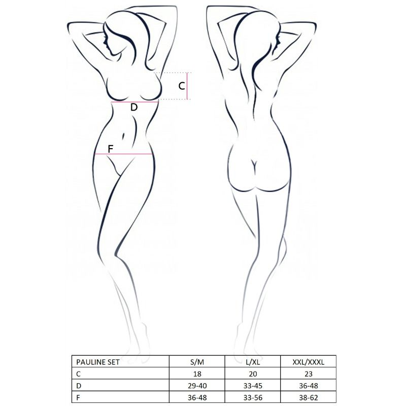 Passion-Woman Pauline Set 3 Pezzi con Portjartier · Lingerie spicy & Bodystocking (imaginea 3)